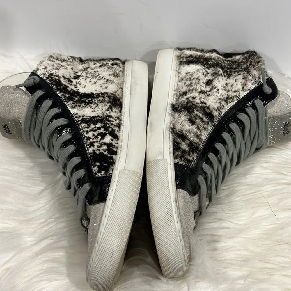 P448 Calf Hair High Top Sneaker Cow Softy SZ 38